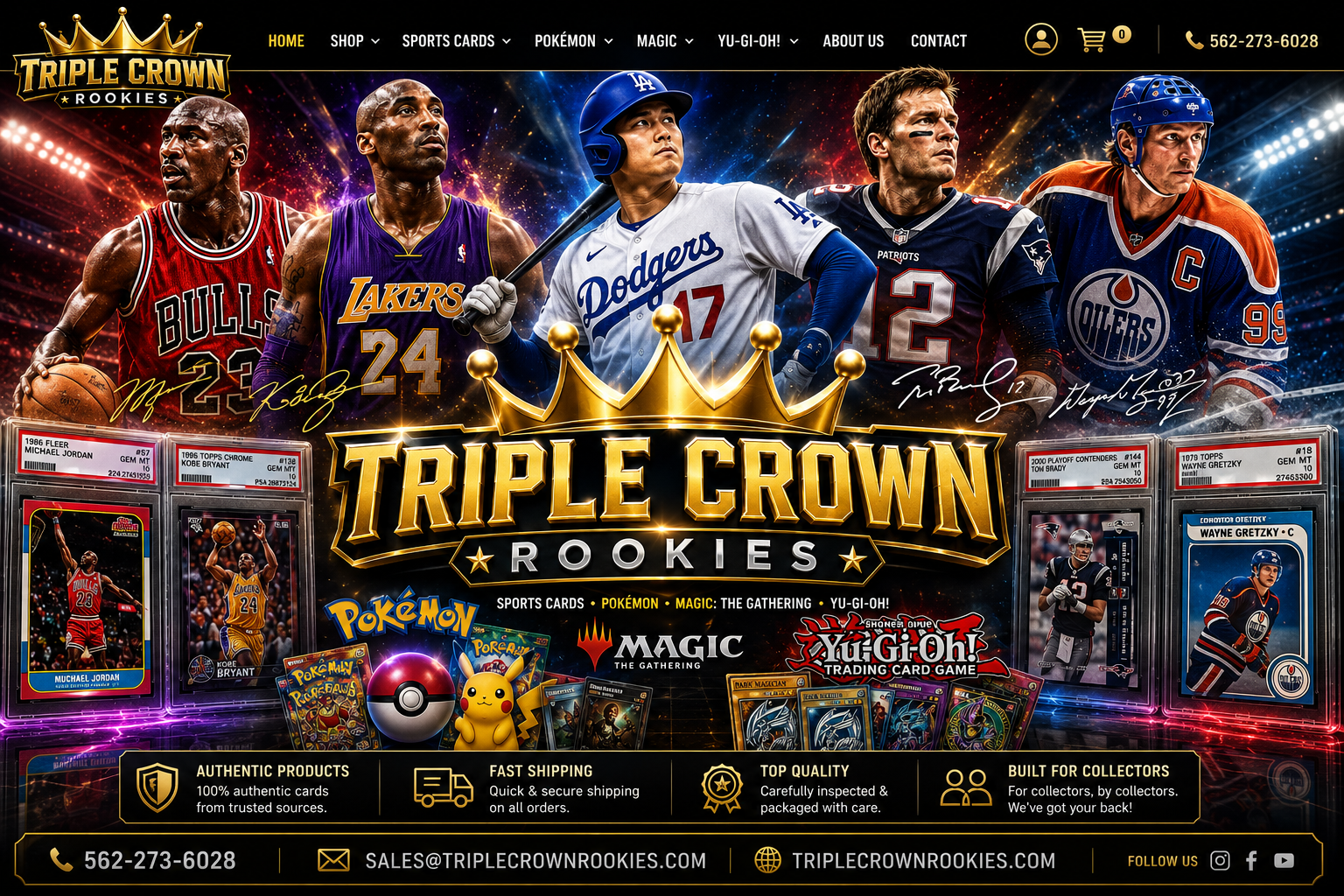 Triple Crown Rookies sports cards and trading card collectibles